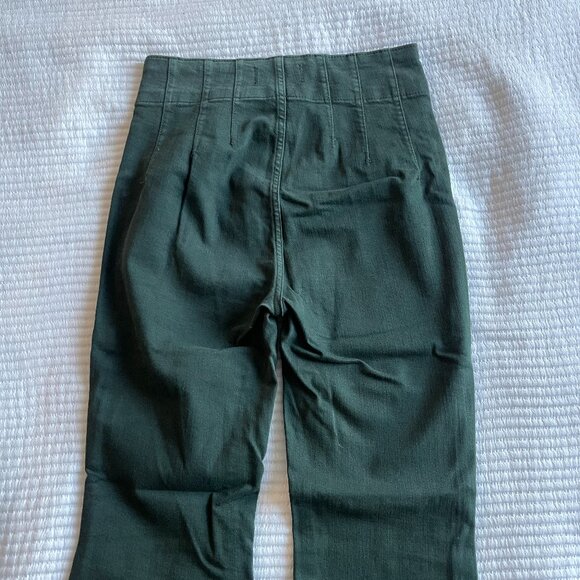 Free People x We The Free Jayde Flare Jean in Thyme Green size 28 - Picture 5 of 5